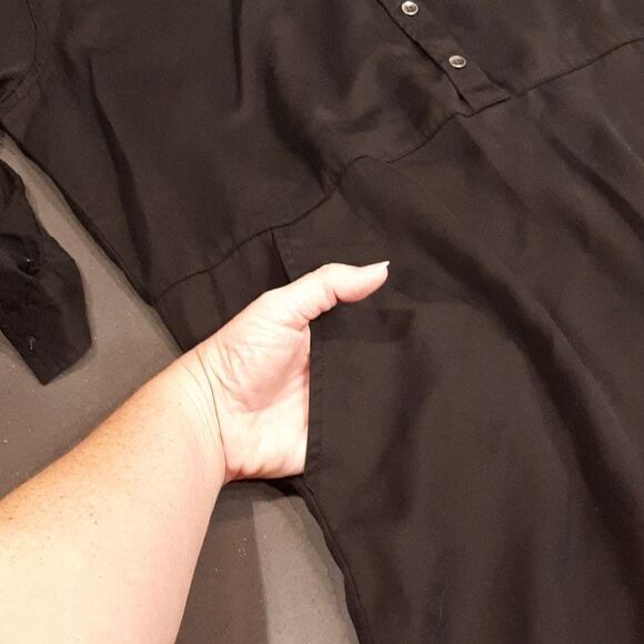 Black Shirt Dress by Time and Tru - Picture 10 of 14